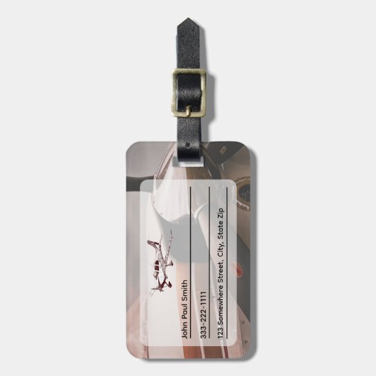 Aviation Style ID Label voor bagage Bagagelabel (Voorkant verticaal)
