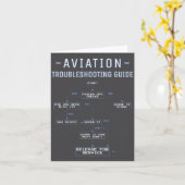 Aviation Troubleshooting Guide - Funny Air Mechani Kaart (Gele Bloem)