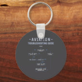 Aviation Troubleshooting Guide - Funny Air Mechani Sleutelhanger (Voorkant)