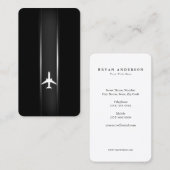 Aviation White Airplane Visitekaartje (Voorkant / Achterkant)