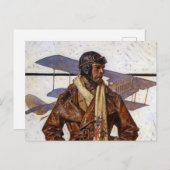 Aviator, 1917 by Joseph Christian Leyendecker Briefkaart (Voorkant / Achterkant)