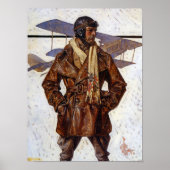Aviator, 1917 by Joseph Christian Leyendecker Poster (Voorkant)