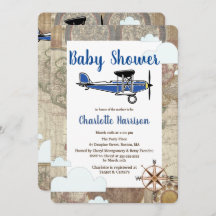  Aviator Airplane World Travel Baby shower
