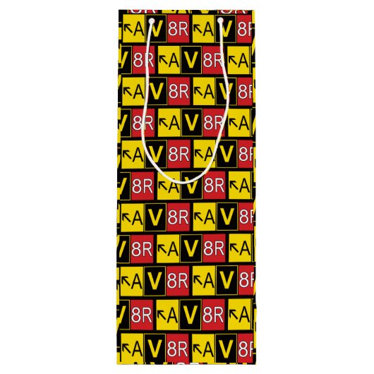 Aviator - AV8R - Wijn Cadeautas (Achterkant)