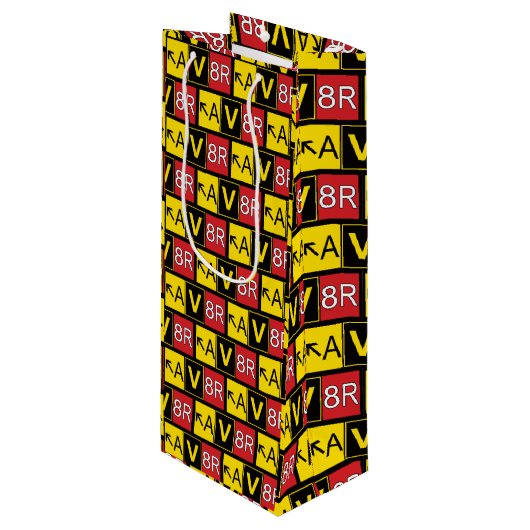 Aviator - AV8R - Wijn Cadeautas (Voorkant Gekanteld)