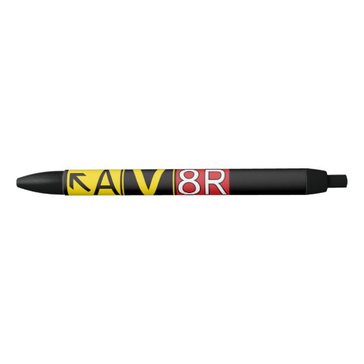 Aviator - AV8R - Zwarte Inkt Pen (Voorkant)