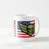 Aviator Badge Amerikaanse vlag Koffiemok (Voorkant rechts)