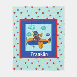 Aviator Beer, Cute Personalized Kind Fleece Deken