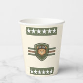 Aviator Beer Militaire Feest Papieren Bekers (Achterkant)