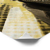 Aviator Cat Goggles Sunburst Portrait Perfect Poster (Hoek)