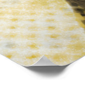 Aviator Cat Goggles Sunburst Portrait Poster (Hoek)