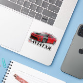 Aviator Custom Sticker (Laptop met iPhone)