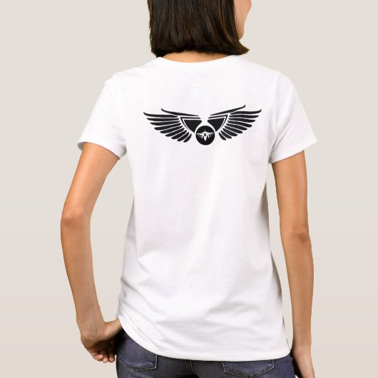 Aviator Day Cute en Simple Pilot's Wife T-shirt (Achterkant)