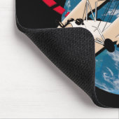 Aviator die de wereld reist muismat (Hoek)