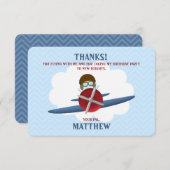 Aviator en zijn vliegtuig kaart (Voorkant / Achterkant)