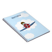 Aviator en zijn vliegtuig notitieboek (Rechterzijde)