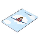 Aviator en zijn vliegtuig notitieboek (Linkerzijde)