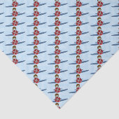 Aviator en zijn vliegtuig tissuepapier (Detail)