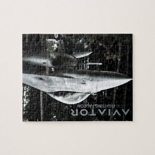 Aviator F-16 Strijd tegen valk Legpuzzel (Horizontaal)