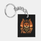 Aviator Fox Flying Foxy Wings Sleutelhanger (Voorkant Links)