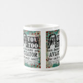 Aviator - Funny Retro Koffiemok (Voorkant rechts)
