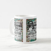 Aviator - Funny Retro Koffiemok (Voorkant links)