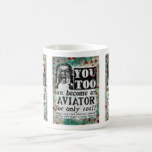 Aviator - Funny Retro Koffiemok (Center)