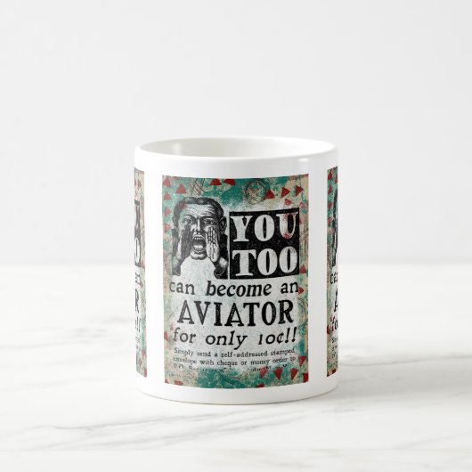 Aviator - Funny Retro Koffiemok (Center)