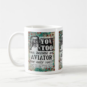 Aviator - Funny  Retro Koffiemok