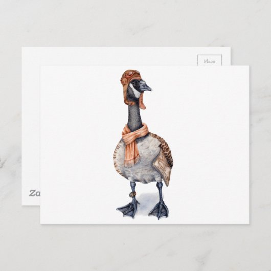 Aviator Goose Briefkaart (Voorkant / Achterkant)