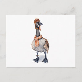 Aviator Goose Briefkaart