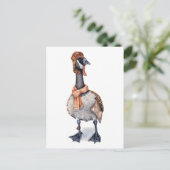 Aviator Goose Briefkaart (Staand voorkant)