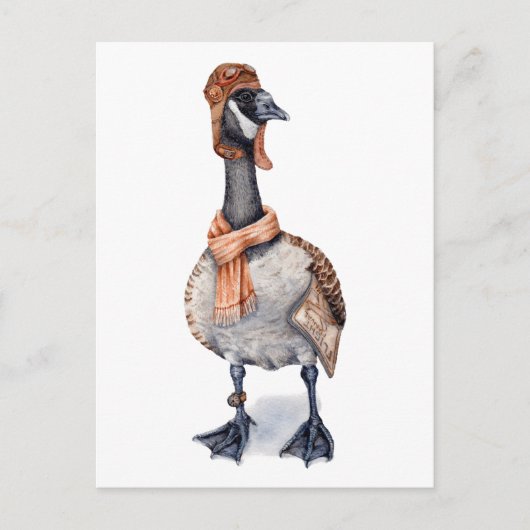 Aviator Goose Briefkaart (Voorkant)