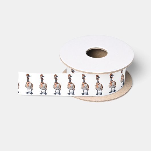 Aviator Goose Gift Wrap Satijnen Lint (Spoel)