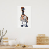 Aviator Goose Poster Print (Keuken)