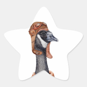 Aviator Goose Ster Sticker