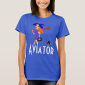 Aviator grappig donker aanpasbaar t-shirt (Voorkant)