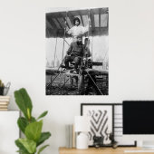 Aviator Henri Farman en Wife, begin jaren '00 Poster (Thuiskantoor)