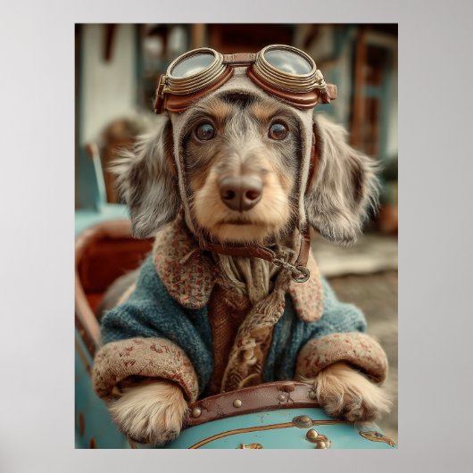  Aviator Hondenavontuur Poster (Voorkant)