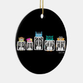 Aviator Owl XRay Keramisch Ornament (Rechts)