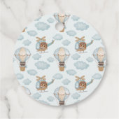 Aviator Party Beer Birthday Bedankt voor je aangep Bedankjes Labels (Achterkant)