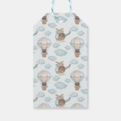 Aviator Party Pilot Beer Blue Birthday Hartelijk d Cadeaulabel (Achterkant)