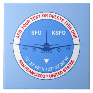 Aviator, piloot,  reisbegeleider tegeltje