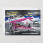 Aviator Plane Verjaardag Kaart (Voorkant)