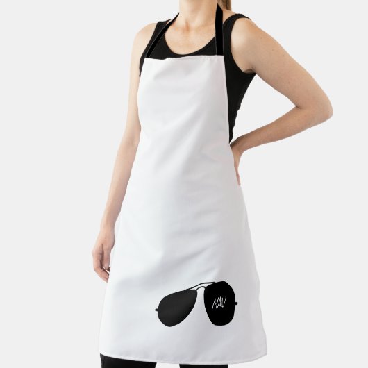 Aviator Shades Black Custom Pilot Name Sunbril Schort (Insitu)