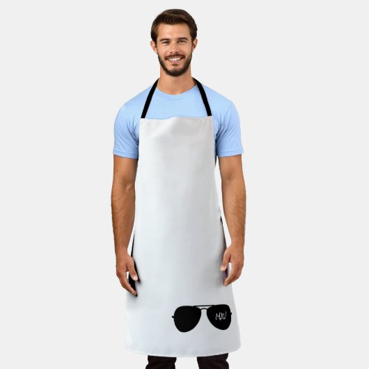 Aviator Shades Black Custom Pilot Name Sunbril Schort (Gedragen)