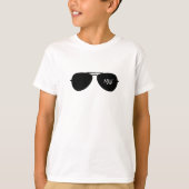 Aviator Shades Pilot Initialen Zonnebril Cool T-shirt (Voorkant)