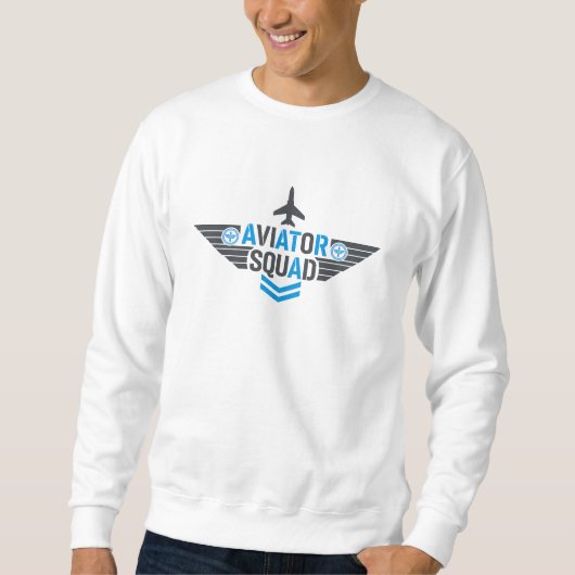 Aviator Squad – Pilot Crew Aviation T-Shirt Design (Voorkant)