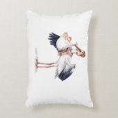 Aviator Stork die Twins meebrengt Accent Kussen (Voorkant(Verticaal))
