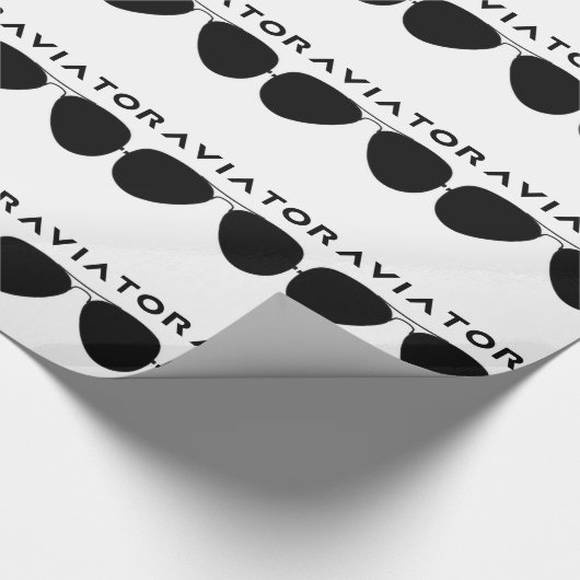 Aviator SUnglazen Silhouette Cadeaupapier (Hoek)